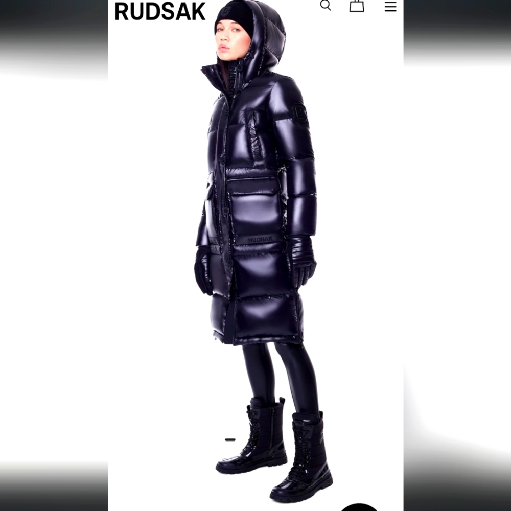 MASOKA UNISEX SEMI-GLOSS DOWN PARKA Size 2 Small Brand New with tags